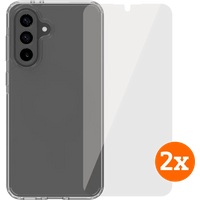 BlueBuilt Protective Back Cover Samsung Galaxy A56 Transparant + Screenprotector Duo Pack