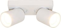 Artdelight Megano Opbouwspot 2 lichts wit / zwart