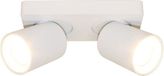 Artdelight Megano Opbouwspot 2 lichts wit / zwart