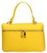 Chiara Ferretti Ismene Sac à main Jaune Cuir véritable Dollaro UNICA 20x12x6,5 cm