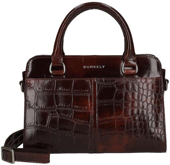 BURKELY Cool Colbie Handbag Small donkerrood Leer