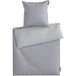MICHALSKY Ensemble de literie en satin, 140 x 200 cm (Gris)