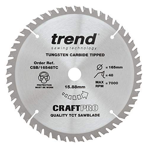 Trend CraftPro TCT Circular Saw Blade - 165mm x 48T