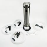 Tour à bière pression à triple robinet - acier inoxydable brossé