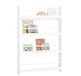 SoBuy Boekenplank voor Kinderen - Wandboekenkast met 4 Planken voor Boeken, Kinderplank - Wit, 80x12x118 cm - KMB08-II-W