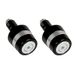 Paar Accossato Paar contragewichten met zilverkleurig inzetstuk voor stuur met binnengat van 12 mm tot 20 mm voor Suzuki Gsx 1300 B-King 2008 tot 2010 (CC 1300)