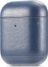 By Qubix AirPods 1/2 hoesje Genuine Leather Series - hard case - blauw