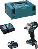 MAKITA Schlagschroefmachine DTW301RTJ1 (1 x 5,0 Ah accu + oplader DC18RC + MAKPAC 2 opbergkoffer)