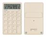 DONAU Tech rekenmachine, 12-cijferig, beige, crème, Dual Power Solar