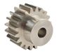 RS PRO Stalen voorwiel 20 tanden/module 1, cirkeldiameter 20 mm, naaf Ø 16 mm/boring 8 mm