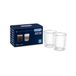 De'Longhi DLSC318 Set thermoglazen van dubbelwandig duurzaam borosilicaatglas, aangenaam om vast te houden, condensvrij, vaatwasmachinebestendig, inhoud 400 ml