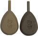 KORDA EUROPE Flatliner Pear Inline 2oz Loodgewicht 56.699 g Karper Bruin Lood