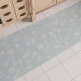 PETTI Artigiani Italiani - Kersttapijt, keukentapijt, antislip, wasbaar, kersttapijt, 52 x 240 cm, sneeuw, gemaakt in Italië