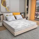 Mundialflex VitalizeH25_120 x 190 x 25, traagschuim, 120 x 190 cm, Frans bed