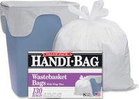 Handi-Bag HAB6FW130 Super Value Pack, 8gal, 0,6mil, 22 x 24, Wit (Doos van 130)