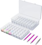 Rubye® Diamond Painting Opbergdoos - Sorteerdoos met 84 vakjes - voor volwassenen