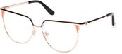 Guess GU50147 monture de lunettes femme œil de chat en métal or rose brillant