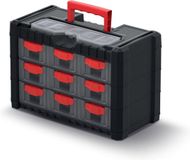 Kistenberg Multicase Cargo - Gereedschapsorganizer - Zwart/Rood - 9 Laden