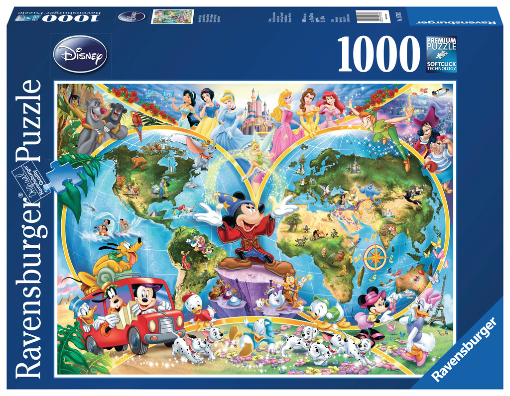 Ravensburger Disney&#39;s wereldkaart