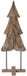 vidaXL Kerstboom met standaard Bruin 121 cm Massief teakhout