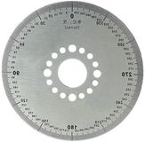 Merkloos / Sans marque RVS Gradenboog - Meetinstrument Schijf - Machine Bewerking - Geborstelde Oppervlakte - 70 x 14 x 2 mm - Zilver