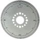 Merkloos / Sans marque RVS Gradenboog - Meetinstrument Schijf - Machine Bewerking - Geborstelde Oppervlakte - 70 x 14 x 2 mm - Zilver