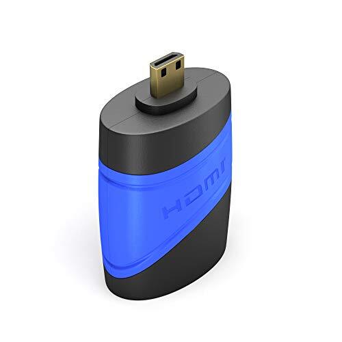 KabelDirekt - Micro HDMI adapter - compatibel met (HDMI 2.0a/b 2.0, 1.4a, 4K Ultra HD, 3D, Full HD, 1080p, HDR, ARC, Highspeed met Ethernet, PS4, XBOX, HDTV) - TOP Series