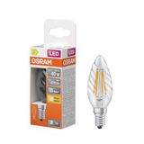 OSRAM LED lamp Ster kaarsvorm BW40 filament, 2700 K warm wit, 3,4 W, E14, helder, 470 lm, 15.000 h, pour lustres, bougie torsadée