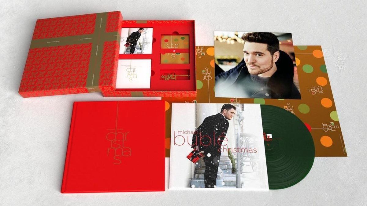 REPRISE michael bublé - christmas vinyl + dvd + cd