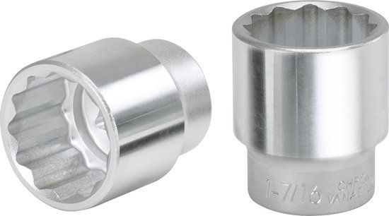 KS Tools 911.1066 1" Dopsleutel, twaalfkant, kort, 71 mm