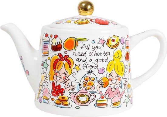 Blond Amsterdam Even Bijkletsen You and me theepot 1,5 liter