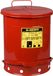 JUSTRITE Vlamdovende Afvalbak Metaal - ROOD 52 liter