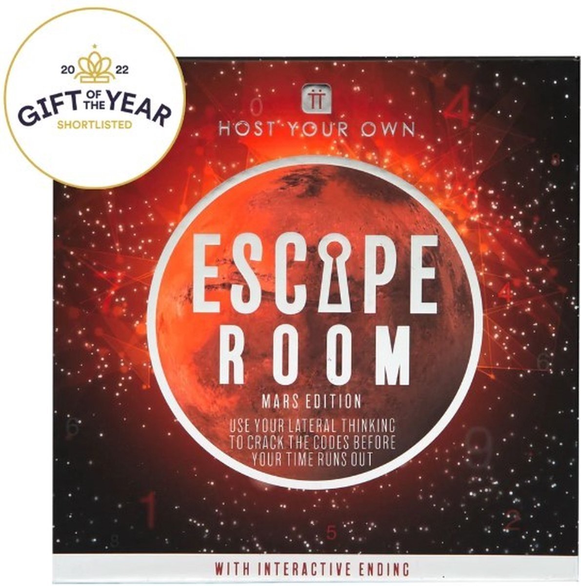 Talking Tables Mars Space Thema Escape Room Game thuis | Organiseer je eigen spelletjesavond met interactieve elementen | Voor verjaardag, etentje, entertainment voor volwassenen, tieners