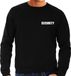 Bellatio Decorations Shoppartners Bv Security tekst sweater - werkkleding trui - zwart - voor heren - bedrijfskleding - 2 zijdige bedrukking - beveiliging - beveiliger XXL
