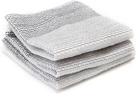 Full Circle Home Keukenhandoek TIDY - Set van 3 - Theedoeken - 100% organische katoen