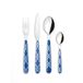 Guzzini - FUSION Set van 24 bestek - Mediterraans Blauw - 28195076