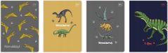 INTERDRUK A5 cahier, 32 pages, ligné 3, motif dinosaure (10 pièces)