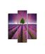 Homemania Muurfoto, paars, 3 stuks, natuur en landschappen per woonkamer, slaapkamer, meerkleurig, 57 x 0,3 x 60 cm, HM203MDF45, MDF