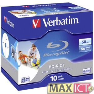 Verbatim BD-R DL 50GB 6x Wide Printable 10pk