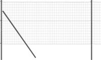 vidaXL Euro-hek met grondbevestiging 10 x 1,2 m PVC-Coated Staal Grijs