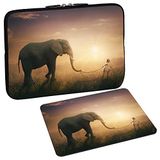 PEDEA Design Tablet PC tas 10,1 inch (25,6 cm) met design muismat, olifant