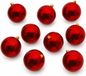 Decoris Kerstbal - 10x - rood - groot - 14 cm - kunststof - glans