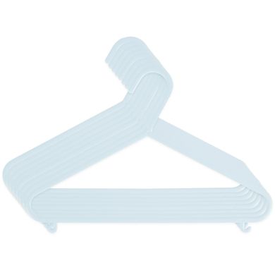 bieco Kleerhangerset - 8 stuks - Misty Blauw
