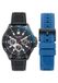 Nautica Nct Windrose Quartz Chronograaf Horloge Blauw/Zwart - Heren - Roestvrij Staal/Siliconen - 46.5mm