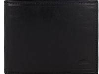 camel active Leren Portemonnee Wood Horizontal Wallet Black Zwart