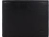 camel active Leren Portemonnee Wood Horizontal Wallet Black Zwart