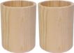 Concorde Pennenbakje - Hout - Rond - Beige - 8 x 10 cm