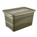keeeper eckhart transportbak met deksel en schuifsluiting, 52 l, extra stevig, 59,5 x 39,5 x 34 cm, olijfgroen