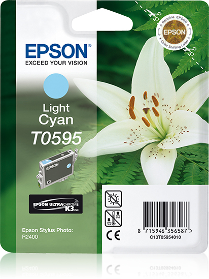 Epson inktpatroon Light Cyan T0595 Ultra Chrome K3