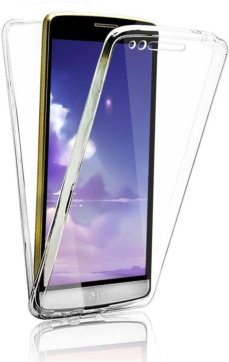 iCall LG G6 - Volledige 360 Graden Bescherming Voor en Achterkant Edged Siliconen Gel TPU Case Screenprotector Transparant Cover Hoesje - 0.5mm
